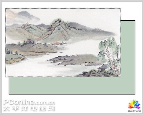 Flash制作一幅詩意的水墨卷軸展開的動畫,PS教程,思緣教程網