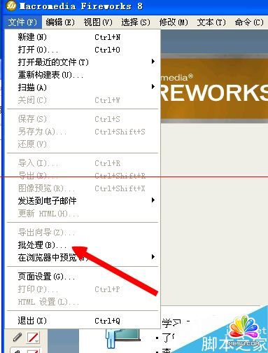 Fireworks怎么批量處理圖片?